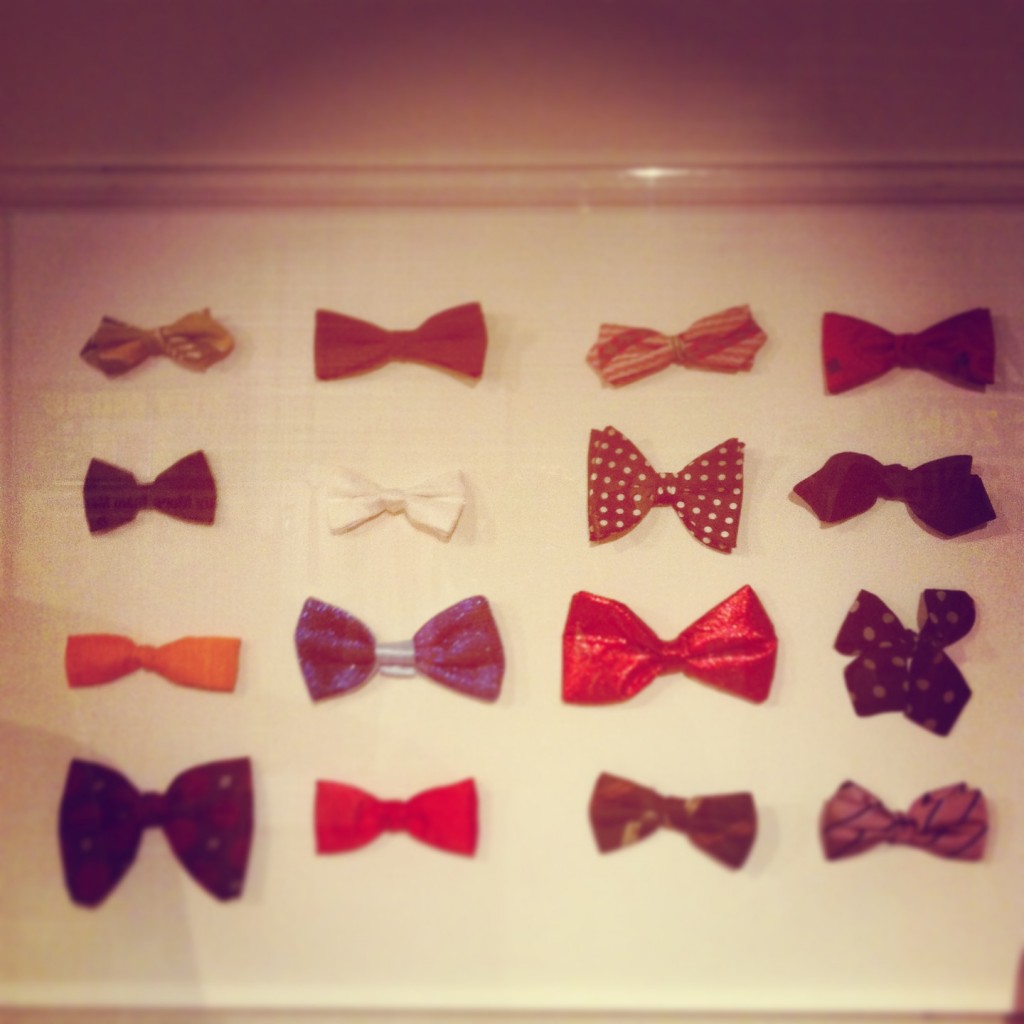 Collection of Steve Urkel's bow ties at the Paley Center for Media